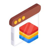 An editable design icon of layers vector