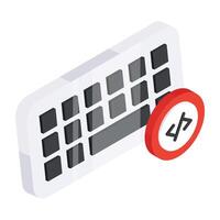 Perfect design icon of coding vector
