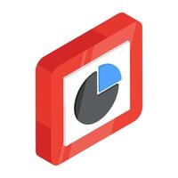 Premium download icon of pie chart vector