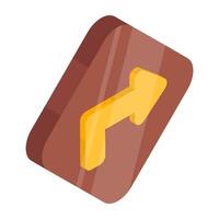 Modern style icon of forward arrow vector