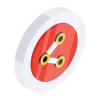 Share sign icon in premium design vector