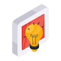 Modern design icon of idea vector