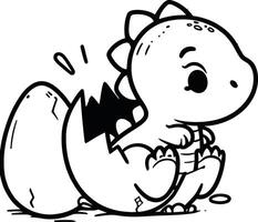 A cartoon dinosaur laying on its back with its eyes open vector