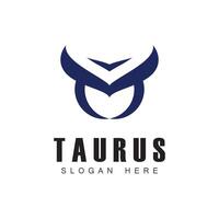 Taurus logo icon template design vector