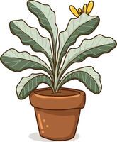 A drawing of a flower that has the word flowers in the middle vector