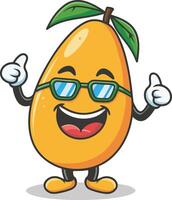 A cartoon character with a green leaf on his head vector