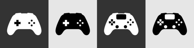 Game joystick illustration, simple icon with control buttons, designed for gamer and computer use, joy-themed symbol for design, blank white background, ideal for gaming assets vector