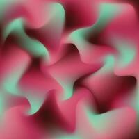 Abstract background with wavy shapes in pink and green vector