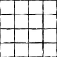Aesthetic Contemporary printable seamless pattern with abstract line, dot, shape brush stroke in black and white colors. Boho background in minimalist style Illustration for wallpaper fabric vector