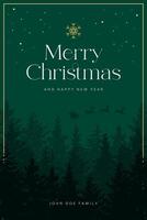 Merry Christmas Season Greeting Poster template
