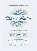 Winter Wedding Invitation template