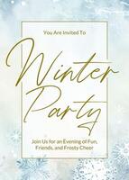 Winter Party Invitation template