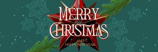twitter header christmas for social media template