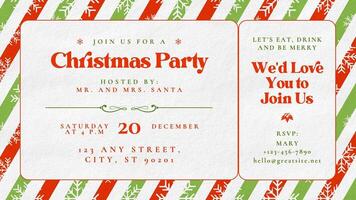 Christmas Party Invitation for Twitter Post template