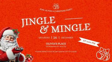 Twitter Post - Christmas Event Party Invitation template