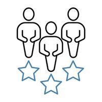 member concept line icon. Simple element illustration. member concept outline symbol design. vector