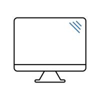 screen concept line icon. Simple element illustration. screen concept outline symbol design. vector