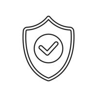 protection concept line icon. Simple element illustration. protection concept outline symbol design. vector