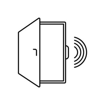 sensor concept line icon. Simple element illustration. sensor concept outline symbol design. vector