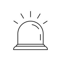 alert concept line icon. Simple element illustration. alert concept outline symbol design. vector
