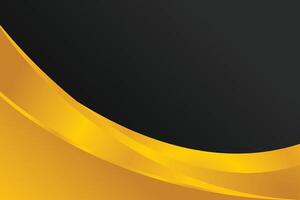 Black and golden background template vector