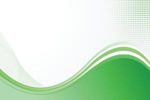Abstract green background shape with white space vector