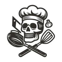 Flat Design Chef Logo Collection vector