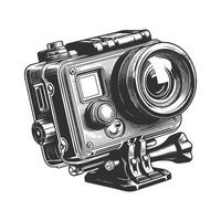 Retro Action Camera Artwork vector