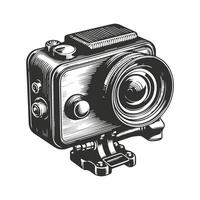 Classic Action Camera Design vector