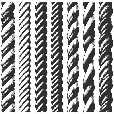 A set of different rope designs