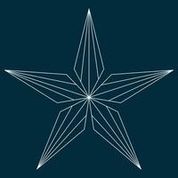 star shape snowflake vector