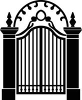 Gate icon illustration isolated on white background. Gate icon vector