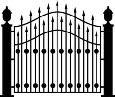 Gate or fence logo icon illustration in a white background vector