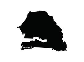 Map of Senegal. Senegal Map on white background. vector