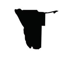 Map of Namibia. Namibia Map on white background. vector