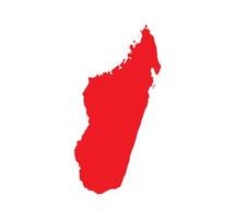 Map of Madagascar. Madagascar Map on white background. vector