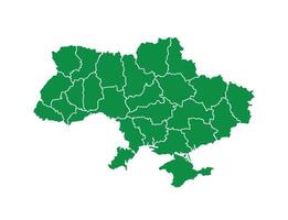 Map of Ukraine. Ukraine Map on white background. vector