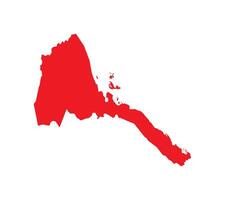 Map of Eritrea. Eritrea Map on white background. vector