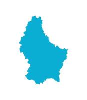 Map of Luxembourg. Luxembourg Map on white background. vector