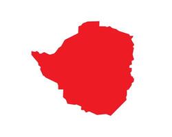 Map of Zimbabwe. Zimbabwe Map on white background. vector