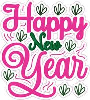 Happy New Year 2025 vector