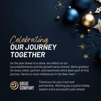 Holiday Greetings Linkedin Post template