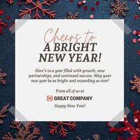 Holiday Greetings Linkedin Post template