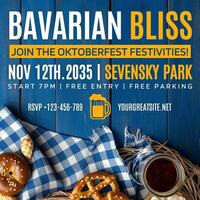 Oktoberfest Festival Instagram Post template