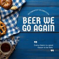 Oktoberfest Quotes Instagram Post template
