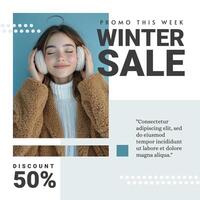 Winter Sale Template for Instagram Post