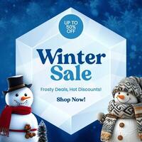 Winter Sale Instagram Post template