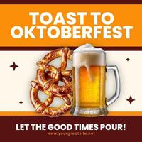 Prost To Oktoberfest Instagram Post template