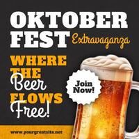 Oktoberfest Extravaganza Instagram Post template