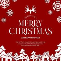 Merry Christmas Season Greeting Post template